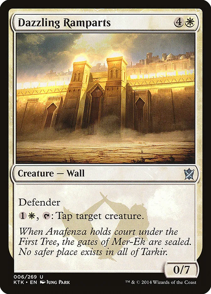 2014 Khans of Tarkir Dazzling Ramparts uncommon #6 uncommon card image