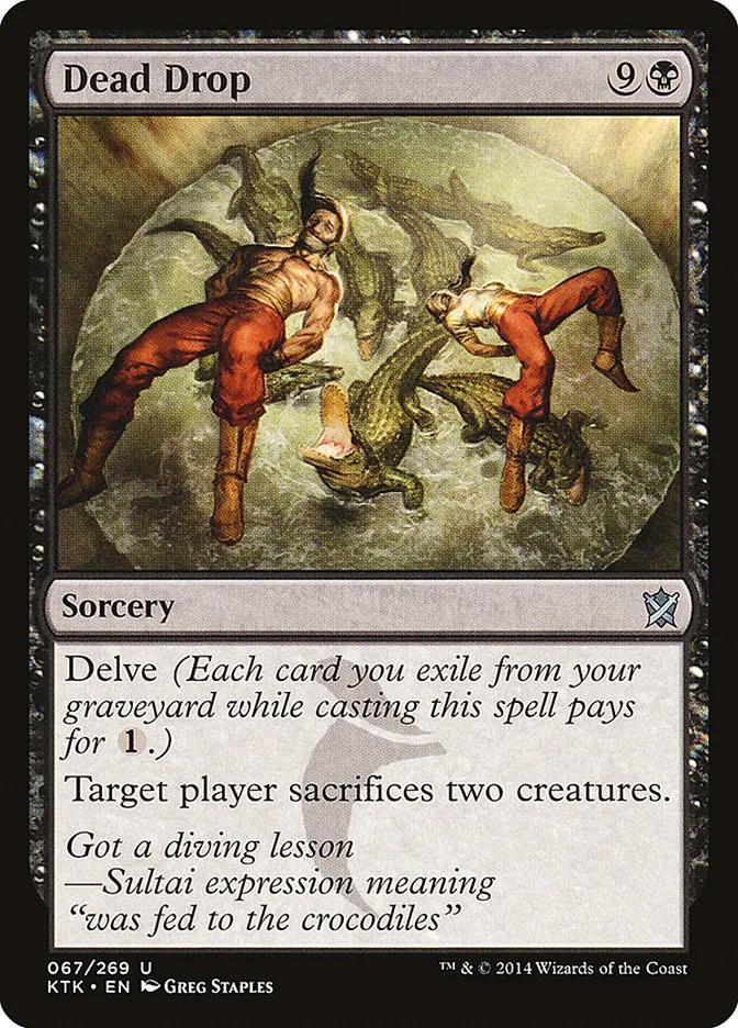2014 Khans of Tarkir Dead Drop uncommon #67 uncommon card image
