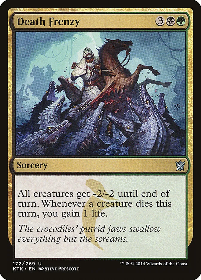 2014 Khans of Tarkir Death Frenzy #172 uncommon card image