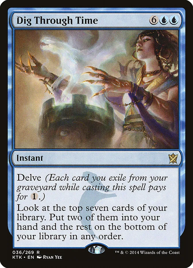 2014 Khans of Tarkir Dig Through Time rare #36 rare card image