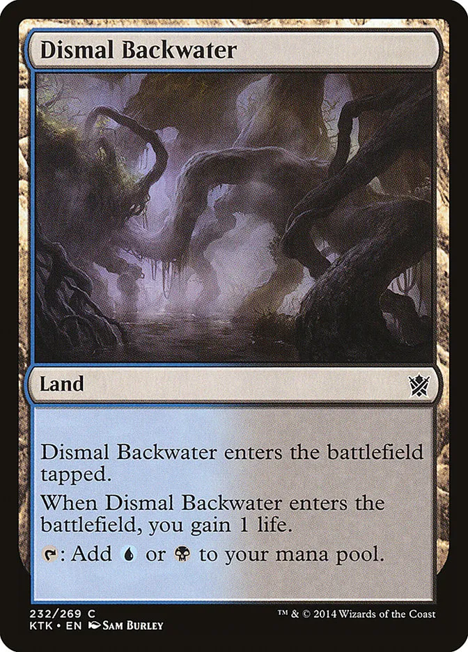 2014 Khans of Tarkir Dismal Backwater #232 common card image