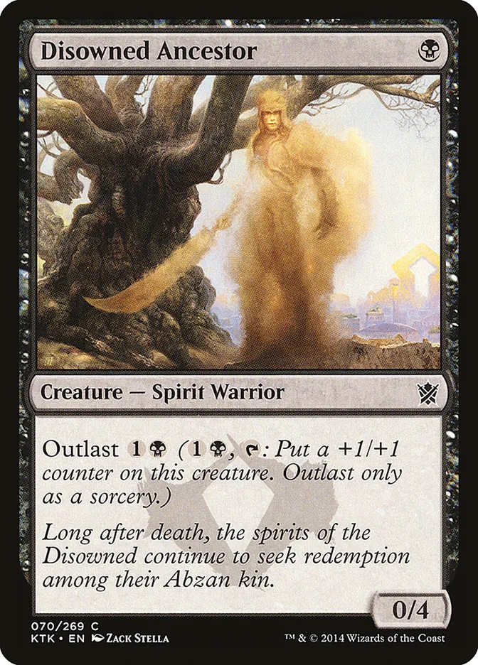 2014 Khans of Tarkir Disowned Ancestor common #70 common card image