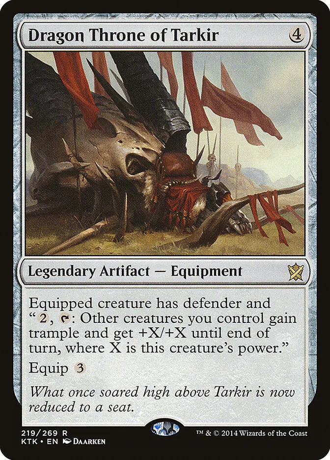 2014 Khans of Tarkir Dragon Throne of Tarkir #219 rare card image