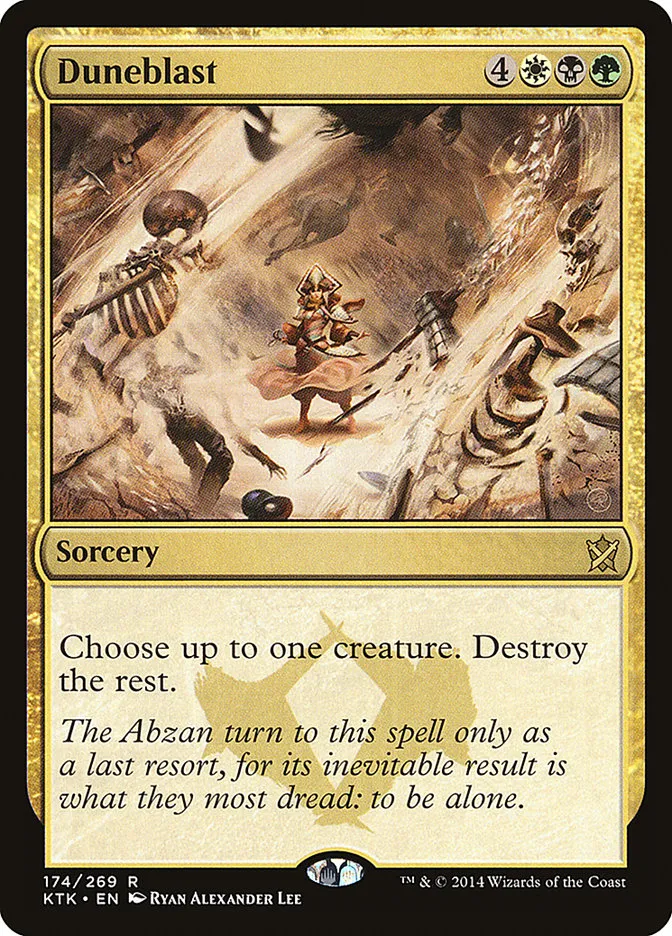 2014 Khans of Tarkir Duneblast rare #174 rare card image