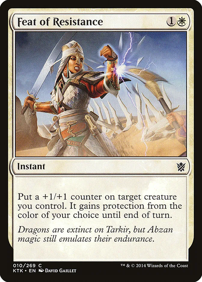 2014 Khans of Tarkir Feat of Resistance common #10 common card image