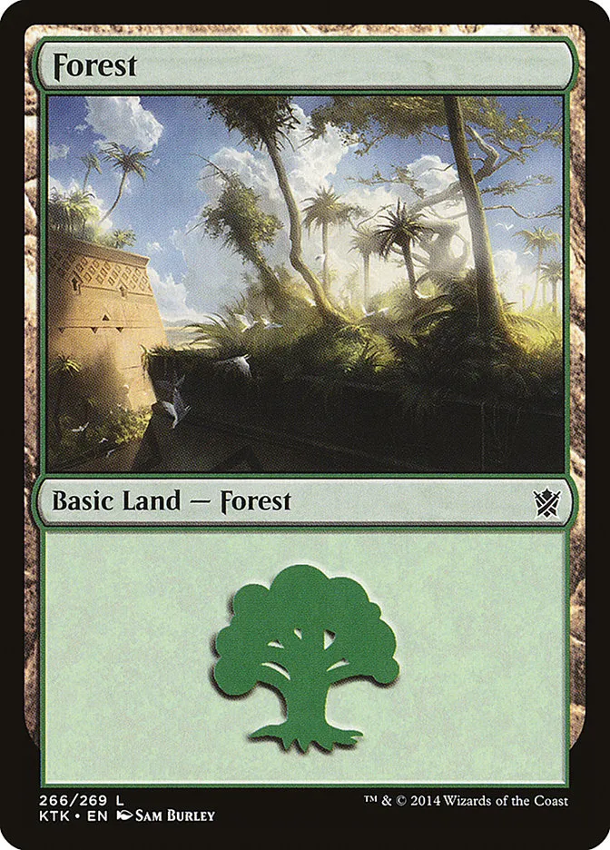 2014 Khans of Tarkir Forest #266 common card image