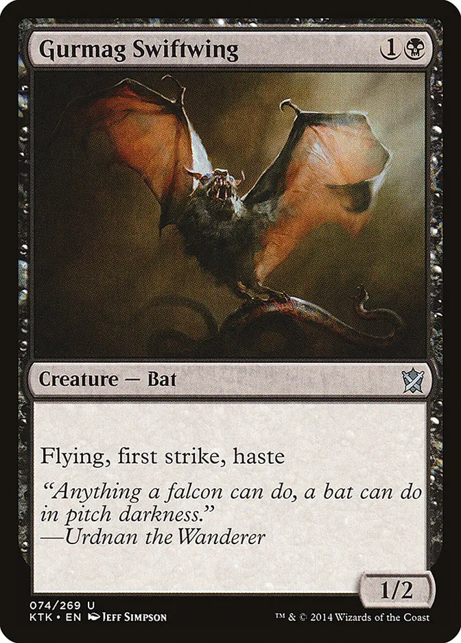 2014 Khans of Tarkir Gurmag Swiftwing uncommon #74 uncommon card image