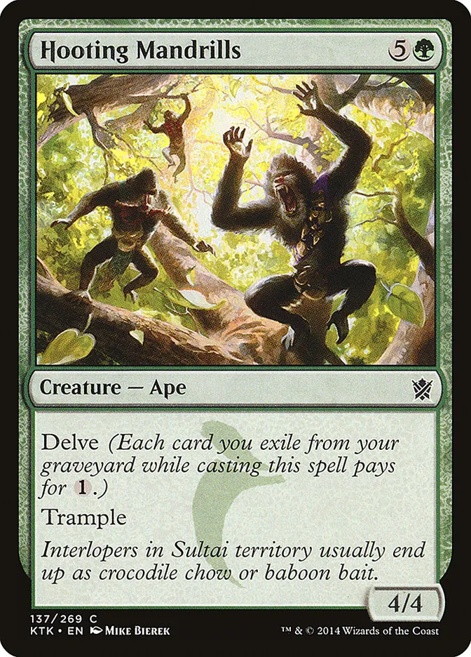 2014 Khans of Tarkir Hooting Mandrills #137 common card image