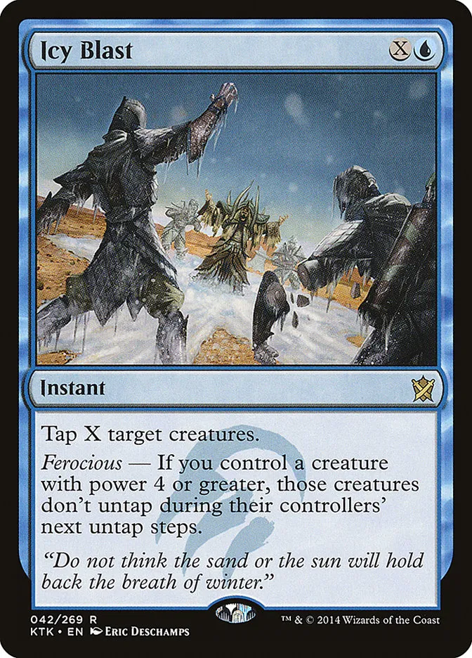 2014 Khans of Tarkir Icy Blast rare #42 rare card image