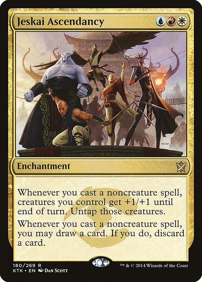 2014 Khans of Tarkir Jeskai Ascendancy rare #180 rare card image