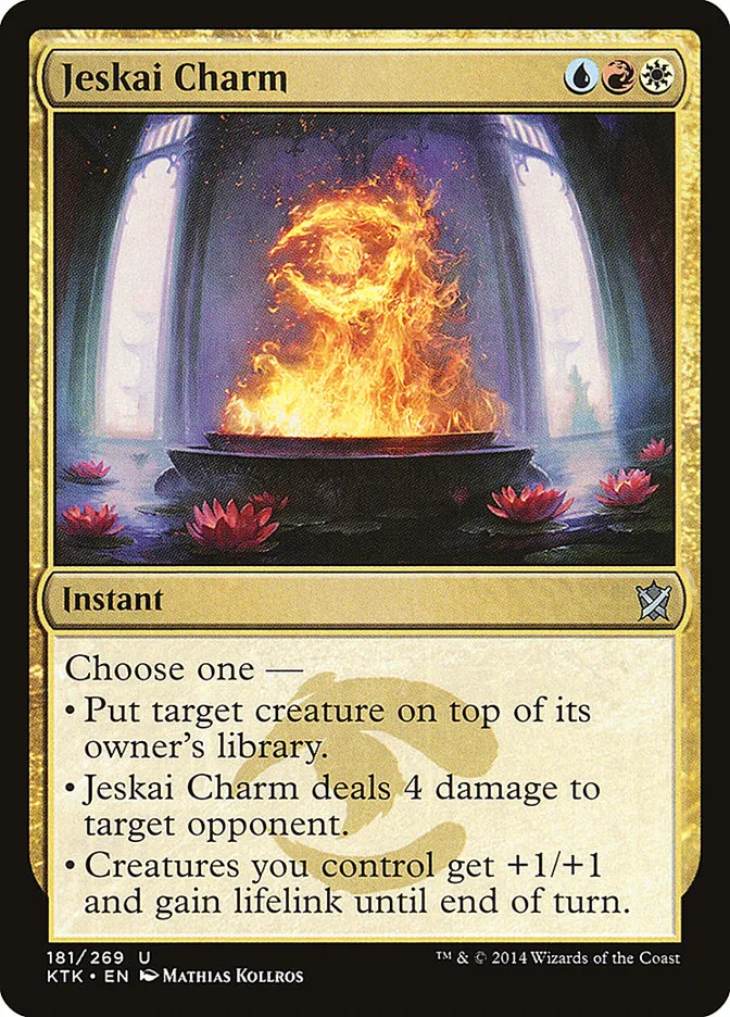 2014 Khans of Tarkir Jeskai Charm #181 uncommon card image