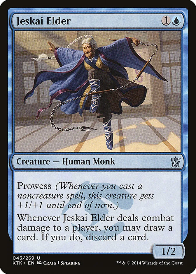 2014 Khans of Tarkir Jeskai Elder uncommon #43 uncommon card image