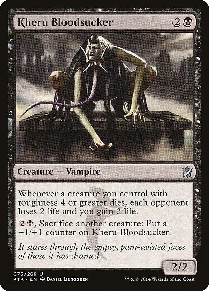 2014 Khans of Tarkir Kheru Bloodsucker uncommon #75 uncommon card image