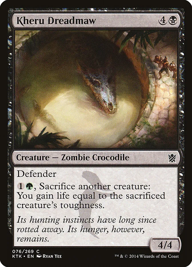 2014 Khans of Tarkir Kheru Dreadmaw common #76 common card image