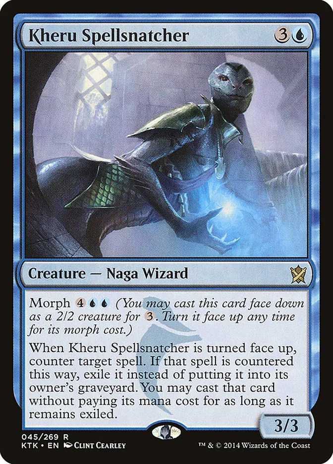 2014 Khans of Tarkir Kheru Spellsnatcher rare #45 rare card image
