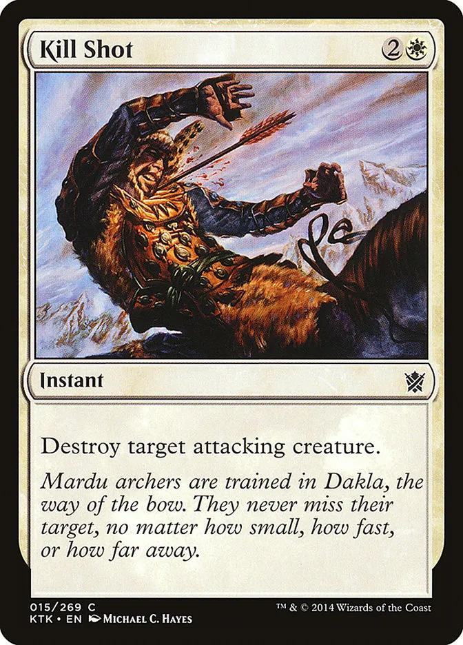 2014 Khans of Tarkir Kill Shot common #15 common card image