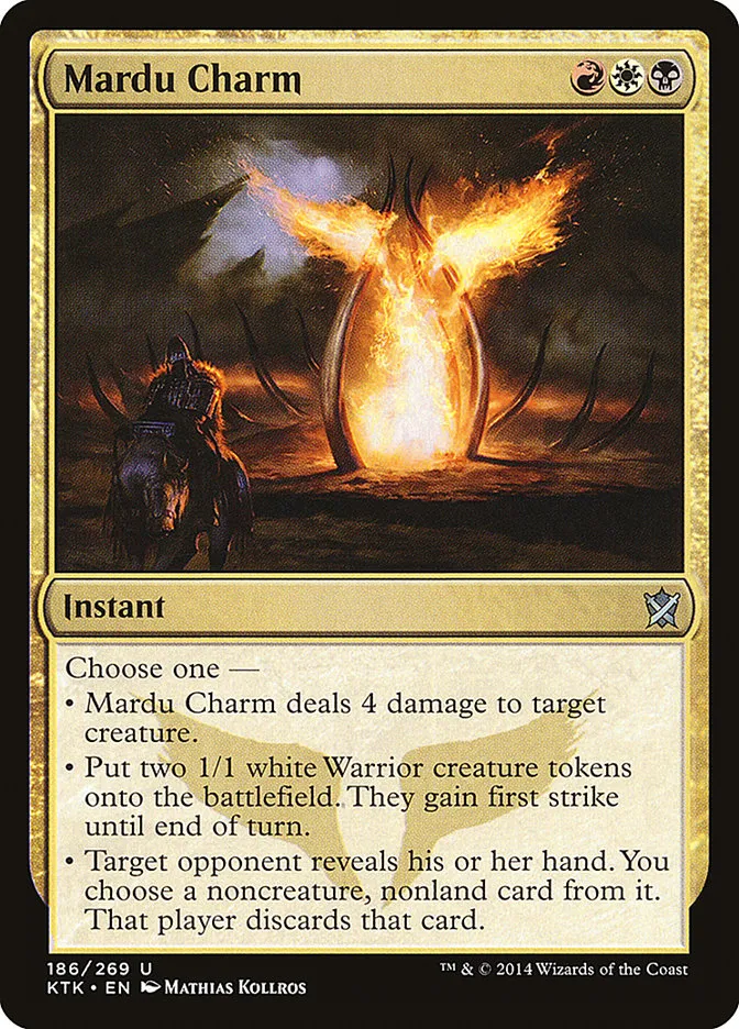 2014 Khans of Tarkir Mardu Charm #186 uncommon card image