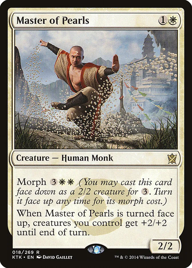 2014 Khans of Tarkir Master of Pearls rare #18 rare card image