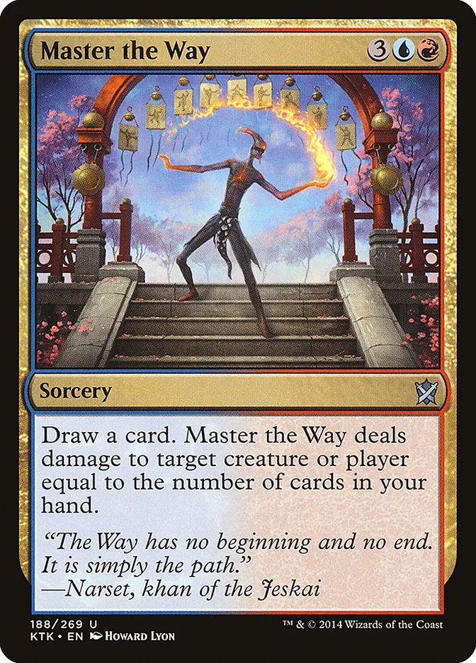 2014 Khans of Tarkir Master the Way #188 uncommon card image