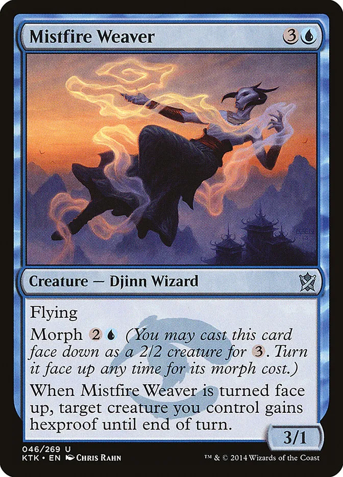 2014 Khans of Tarkir Mistfire Weaver uncommon #46 uncommon card image