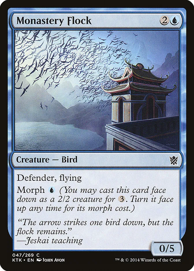 2014 Khans of Tarkir Monastery Flock common #47 common card image