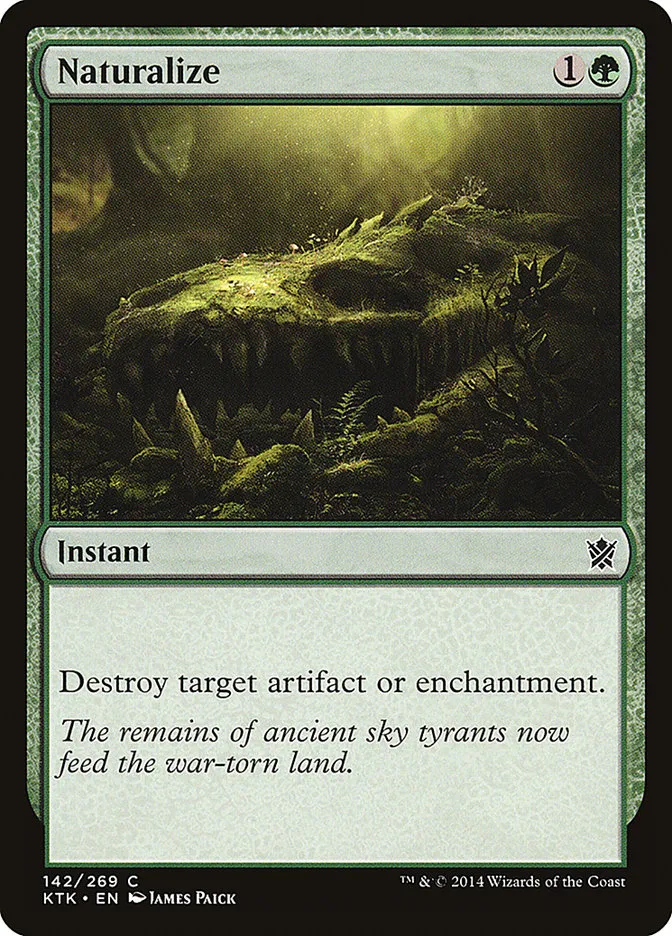 2014 Khans of Tarkir Naturalize common #142 common card image