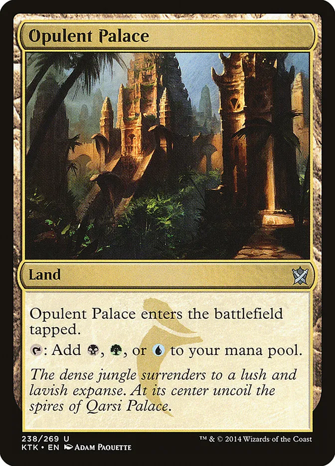 2014 Khans of Tarkir Opulent Palace #238 uncommon card image
