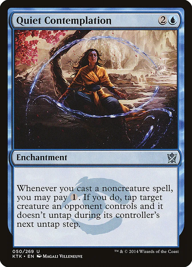 2014 Khans of Tarkir Quiet Contemplation uncommon #50 uncommon card image
