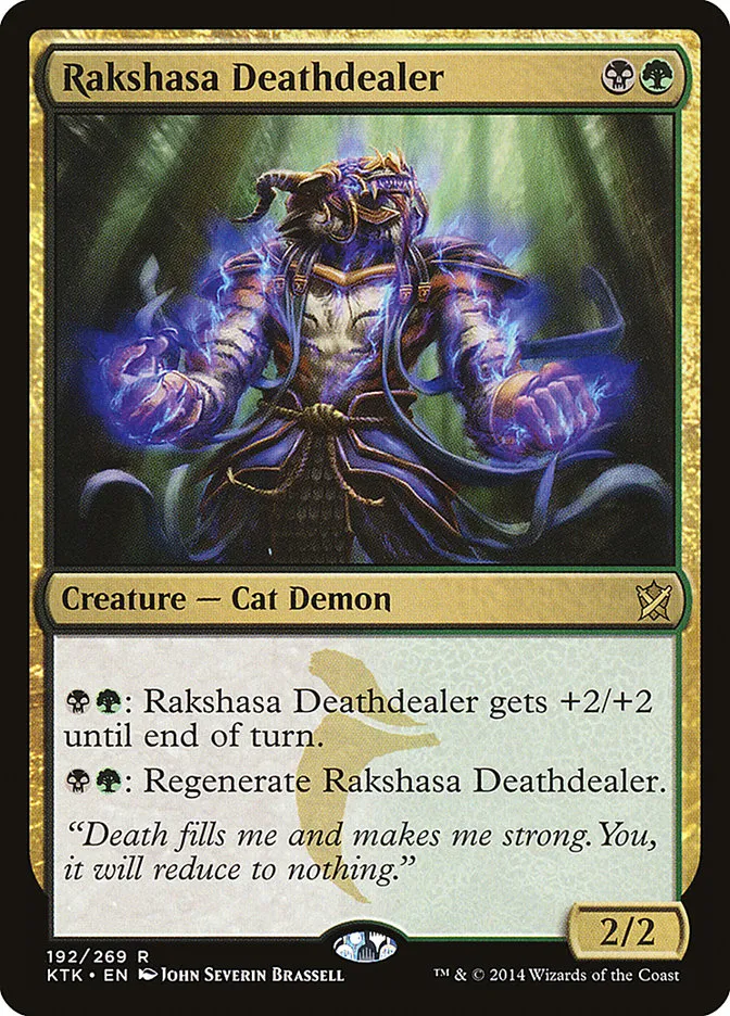 2014 Khans of Tarkir Rakshasa Deathdealer rare #192 rare card image
