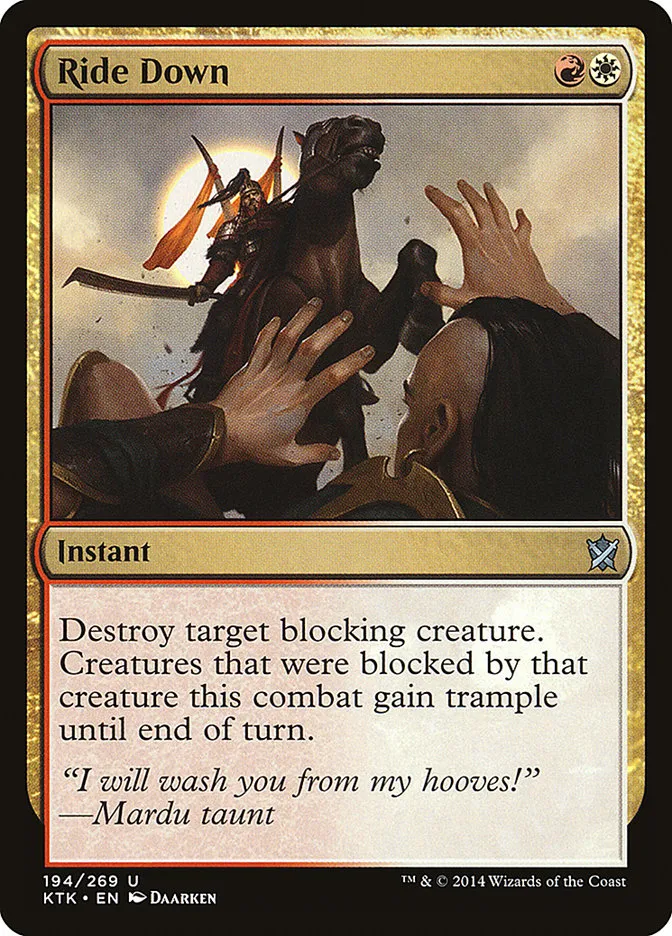 2014 Khans of Tarkir Ride Down #194 uncommon card image