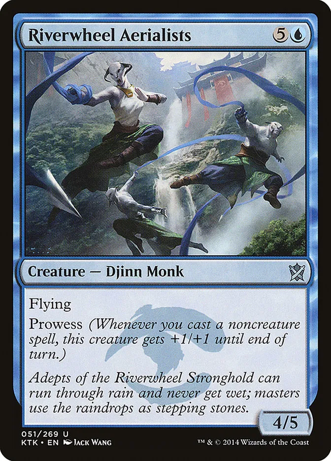 2014 Khans of Tarkir Riverwheel Aerialists uncommon #51 uncommon card image