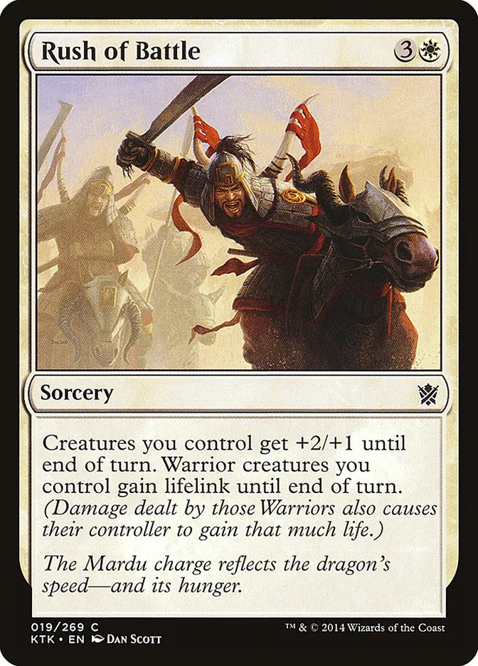 2014 Khans of Tarkir Rush of Battle common #19 common card image
