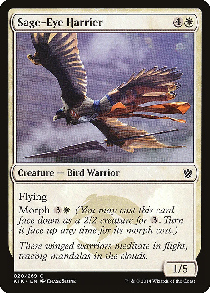 2014 Khans of Tarkir Sage-Eye Harrier common #20 common card image