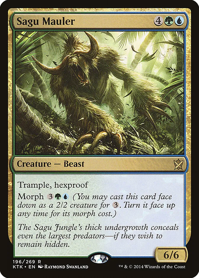 2014 Khans of Tarkir Sagu Mauler #196 rare card image