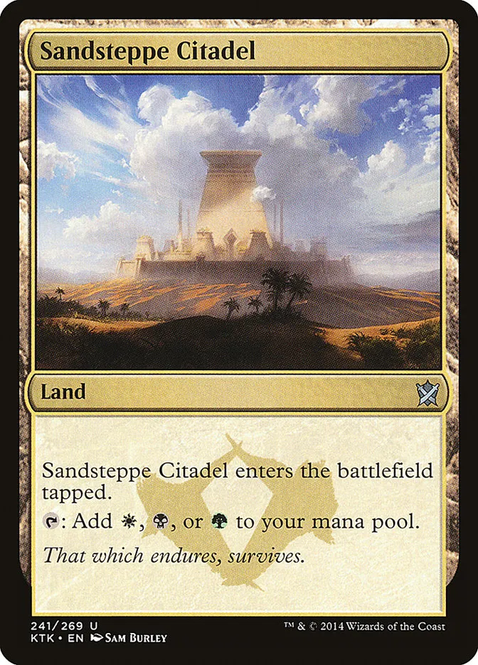 2014 Khans of Tarkir Sandsteppe Citadel #241 uncommon card image