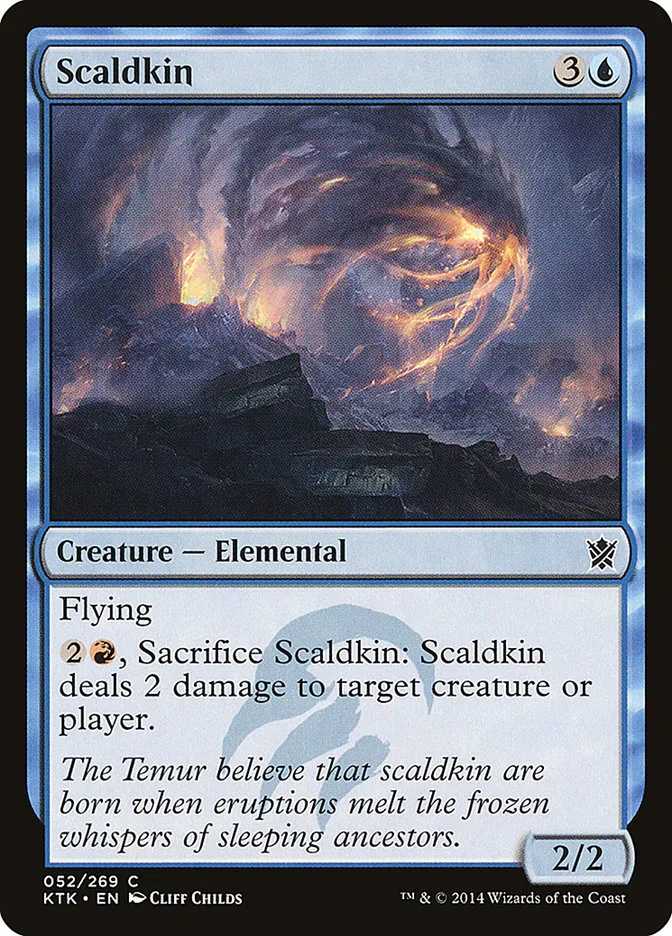 2014 Khans of Tarkir Scaldkin common #52 common card image