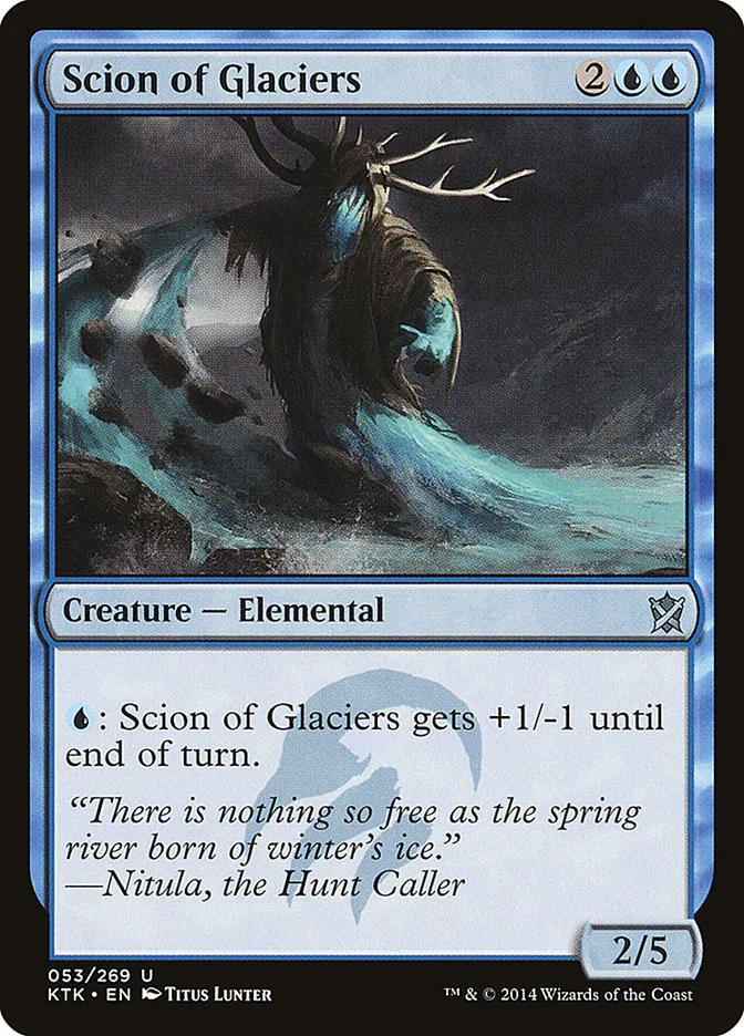 2014 Khans of Tarkir Scion of Glaciers uncommon #53 uncommon card image