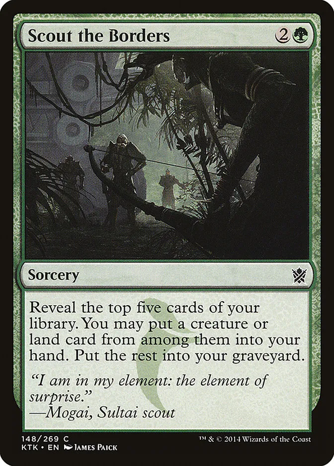 2014 Khans of Tarkir Scout the Borders #148 common card image