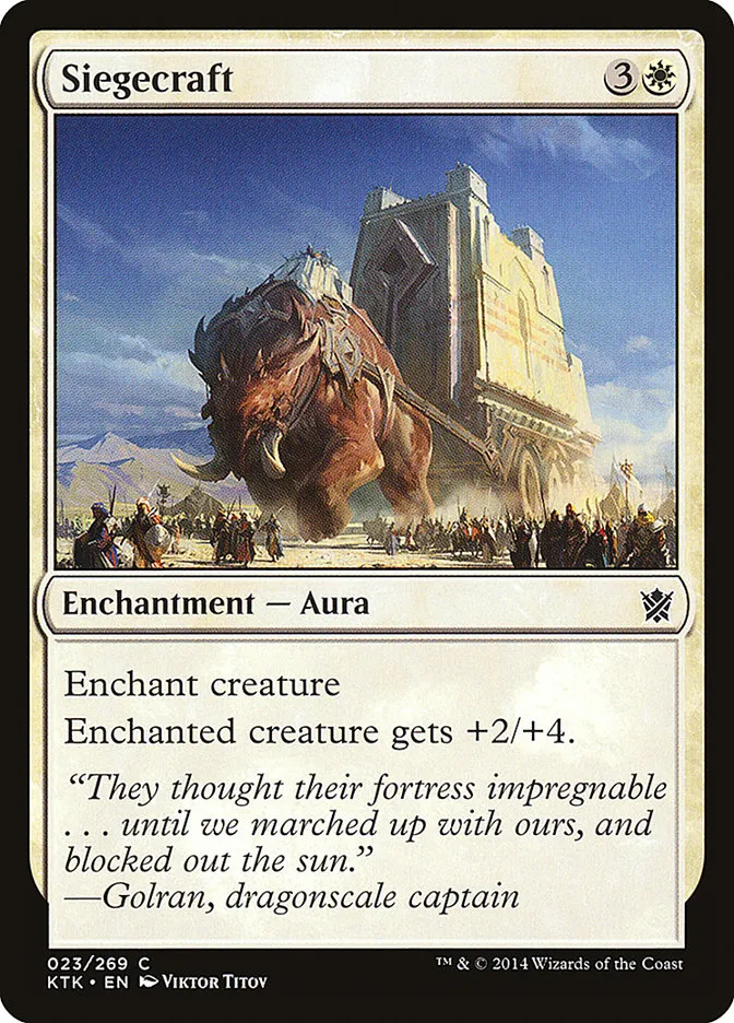 2014 Khans of Tarkir Siegecraft common #23 common card image