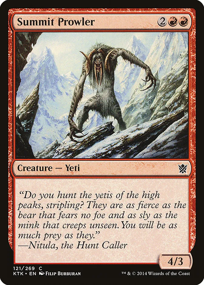 2014 Khans of Tarkir Summit Prowler #121 common card image