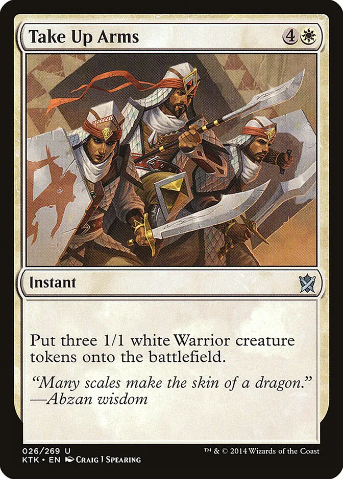 2014 Khans of Tarkir Take Up Arms uncommon #26 uncommon card image
