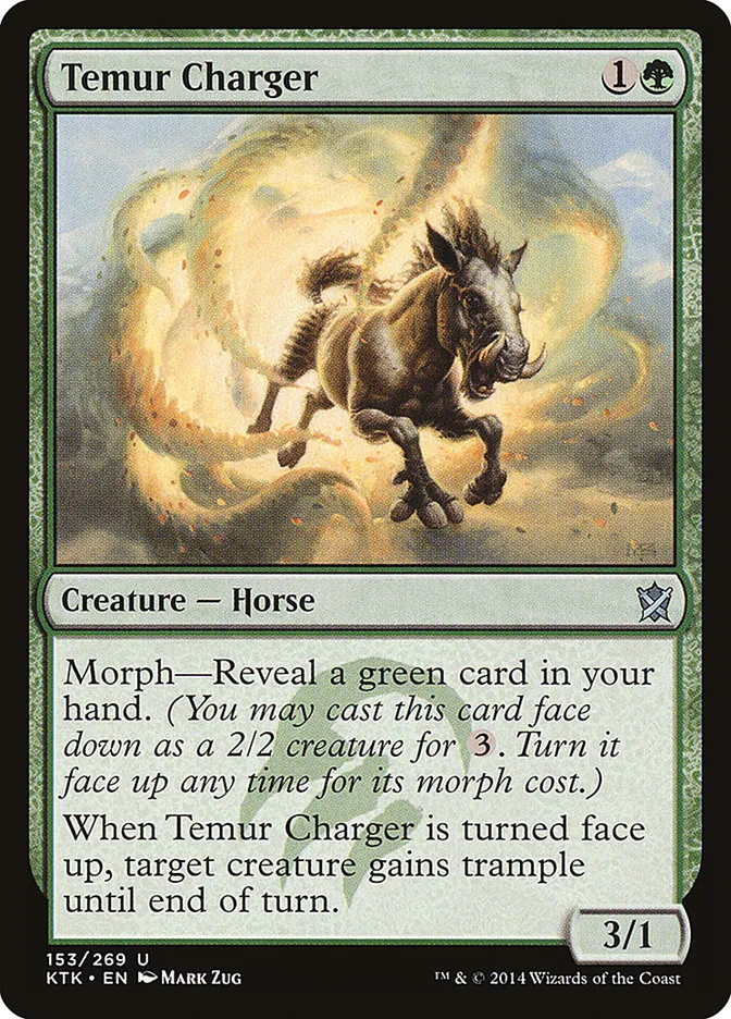 2014 Khans of Tarkir Temur Charger #153 uncommon card image
