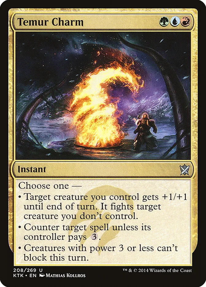 2014 Khans of Tarkir Temur Charm #208 uncommon card image
