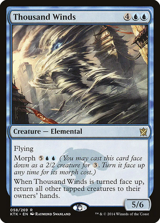 2014 Khans of Tarkir Thousand Winds rare #58 rare card image