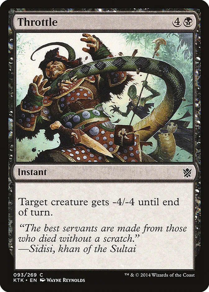 2014 Khans of Tarkir Throttle #93 common card image