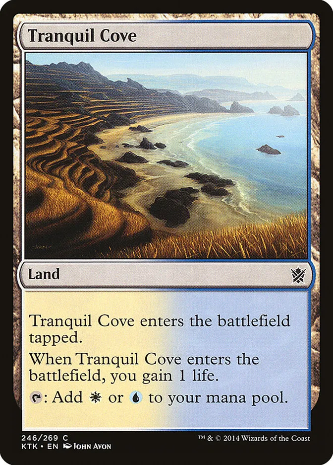 2014 Khans of Tarkir Tranquil Cove #246 common card image