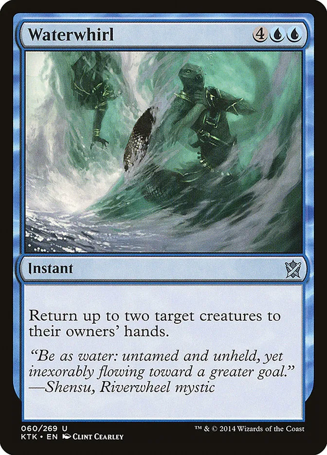 2014 Khans of Tarkir Waterwhirl uncommon #60 uncommon card image