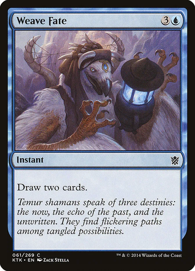 2014 Khans of Tarkir Weave Fate common #61 common card image