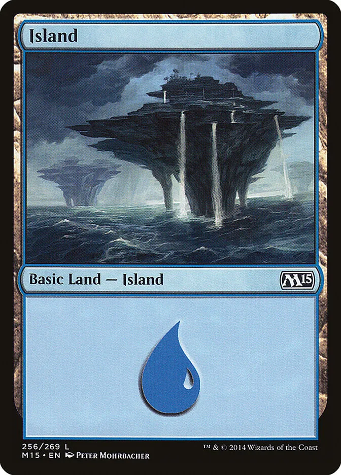2014 Magic 2015 Island common #256 common card image