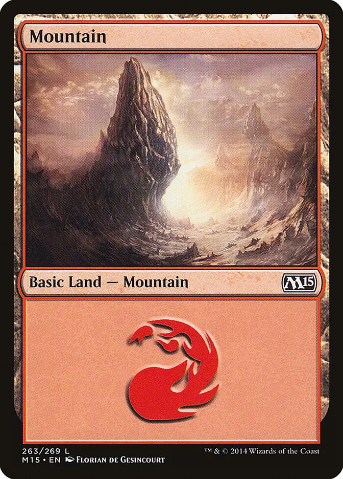 2014 Magic 2015 Mountain common #263 common card image